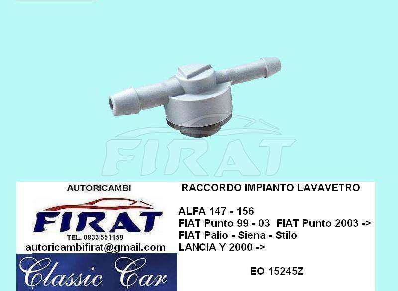 RACCORDO LAVAVETRO ALFA 147 156 FIAT PUNTO STILO Y - Clicca l'immagine per chiudere